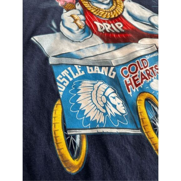 Hustle Gang  "Cold Hearts" Men's T-shirt size L - Picture 10 of 11